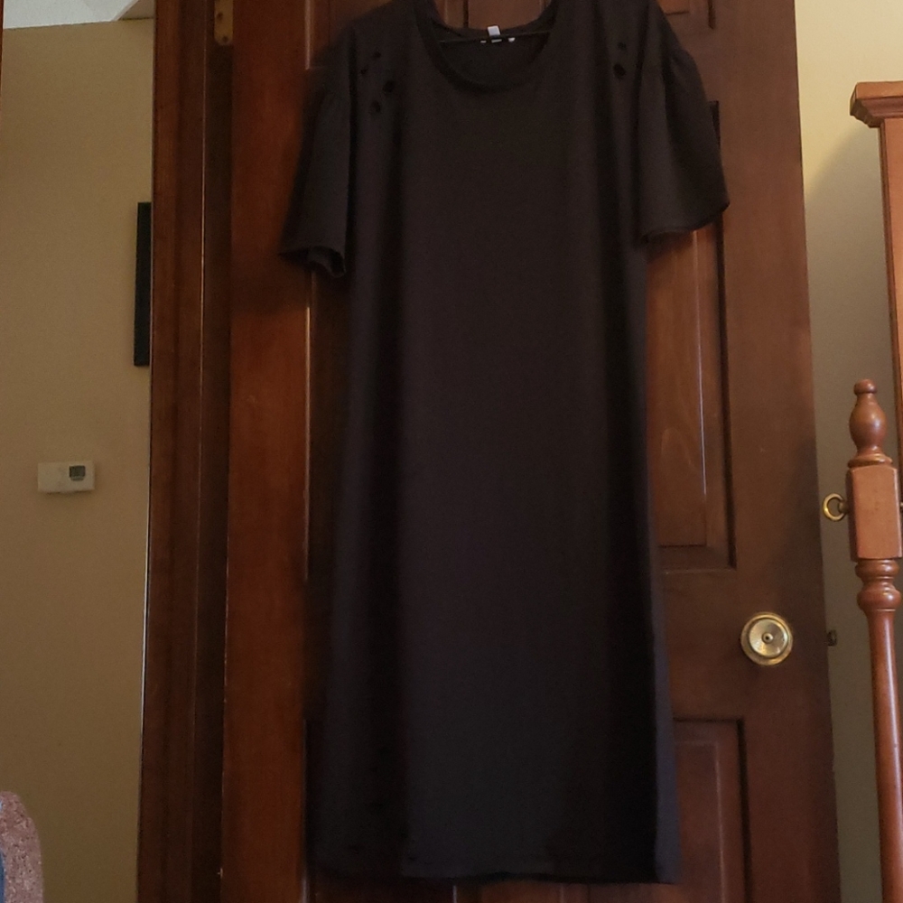 Abound Black Distressed Midi XXL Nwot - Picture 4 of 8